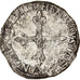 Moeda, França, Henri III, 1/4 Ecu, 1587, Rennes, EF(40-45), Prata