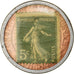 Moneta, Francia, Credit Lyonnais, 5 Centimes, 1920, Timbre-Monnaie, BB+