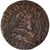 Moneda, Francia, Louis XIII, Double tournois, buste juvénile au col fraisé