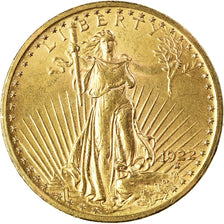 Munten, Verenigde Staten, Saint-Gaudens, $20, Double Eagle, 1922, U.S. Mint