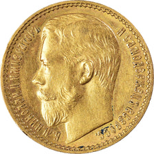 Moeda, Rússia, Nicholas II, 15 Roubles, 1897, St. Petersburg, AU(50-53)