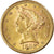 Moneta, USA, Coronet Head, $5, Half Eagle, 1885, U.S. Mint, San Francisco