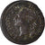 Moneda, Francia, Louis XVI, Liard, La Rochelle, Brockage, BC+, Cobre, KM:585.6
