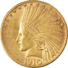 Coin, United States, Indian Head, $10, Eagle, 1910, U.S. Mint, San Francisco