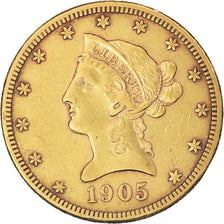 Moeda, Estados Unidos da América, Coronet Head, $10, Eagle, 1905, U.S. Mint