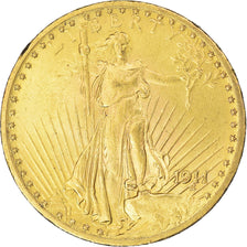 Coin, United States, Saint-Gaudens, $20, Double Eagle, 1911, U.S. Mint