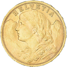 Moneta, Szwajcaria, 20 Francs, 1927, Bern, MS(63), Złoto, KM:35.1