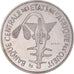 Moeda, Estados da África Ocidental, 100 Francs, 1967, Paris, ENSAIO, MS(65-70)