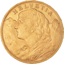 Coin, Switzerland, 20 Francs, 1926, Bern, MS(60-62), Gold, KM:35.1