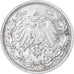 Moeda, ALEMANHA - IMPÉRIO, 1/2 Mark, 1905, Berlin, MS(60-62), Prata, KM:17