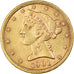 Moneta, Stati Uniti, Coronet Head, $5, Half Eagle, 1901, U.S. Mint