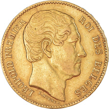 Monnaie, Belgique, Leopold I, 20 Francs, 1865, TTB, Or, KM:23