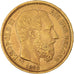 Moneda, Bélgica, Leopold II, 20 Francs, 20 Frank, 1868, MBC+, Oro, KM:32