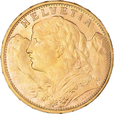 Moneta, Svizzera, 20 Francs, 1916, Bern, SPL, Oro, KM:35.1