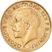 Monnaie, Grande-Bretagne, George V, 1/2 Sovereign, 1912, Londres, SUP, Or