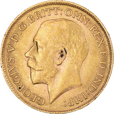 Moneda, Gran Bretaña, George V, 1/2 Sovereign, 1914, London, MBC+, Oro, KM:819