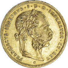 Moneda, Austria, Franz Joseph I, 8 Florins-20 Francs, 1882, MBC+, Oro, KM:2269