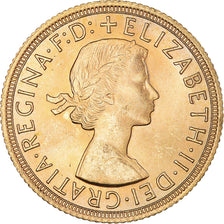 Moneta, Gran Bretagna, Elizabeth II, Sovereign, 1963, SPL, Oro, KM:908