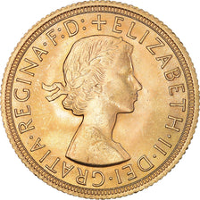 Moneta, Gran Bretagna, Elizabeth II, Sovereign, 1963, SPL, Oro, KM:908