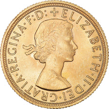 Monnaie, Grande-Bretagne, Elizabeth II, Sovereign, 1963, SPL, Or, KM:908