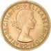 Moeda, Grã-Bretanha, Elizabeth II, Sovereign, 1965, MS(63), Dourado, KM:908