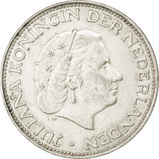 Coin, Netherlands, Juliana, 2-1/2 Gulden, 1960, AU(50-53), Silver, KM:185