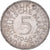 Moeda, ALEMANHA - REPÚBLICA FEDERAL, 5 Mark, 1966, Stuttgart, EF(40-45), Prata