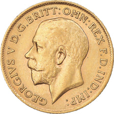 Münze, Großbritannien, George V, 1/2 Sovereign, 1911, London, VZ, Gold, KM:819