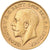 Moneda, Gran Bretaña, George V, 1/2 Sovereign, 1911, London, EBC, Oro, KM:819