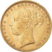 Coin, Great Britain, Victoria, Sovereign, 1884, London, EF(40-45), Gold, KM:752