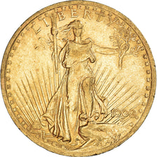 Moneda, Estados Unidos, Saint-Gaudens, $20, Double Eagle, 1908, U.S. Mint