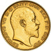 Moeda, Grã-Bretanha, Edward VII, 1/2 Sovereign, 1902, AU(50-53), Dourado