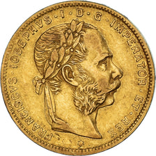 Coin, Austria, Franz Joseph I, 8 Florins-20 Francs, 1877, Vienna, EF(40-45)