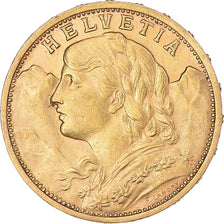 Moneta, Szwajcaria, 20 Francs, 1903, Bern, AU(55-58), Złoto, KM:35.1