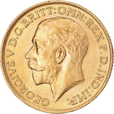 Coin, Great Britain, George V, Sovereign, 1912, AU(55-58), Gold, KM:820