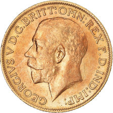 Moneta, Wielka Brytania, George V, Sovereign, 1912, AU(55-58), Złoto, KM:820