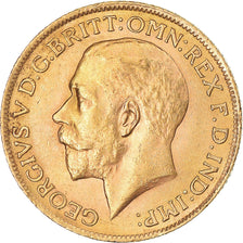 Münze, Großbritannien, George V, Souverain, Sovereign, 1915, London, VZ, Gold