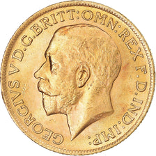 Münze, Großbritannien, George V, Souverain, Sovereign, 1915, London, VZ, Gold