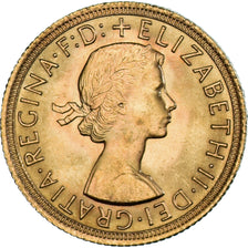 Moneda, Gran Bretaña, Elizabeth II, Sovereign, 1966, SC+, Oro, KM:908