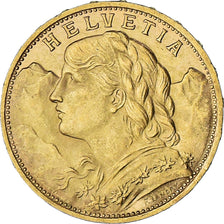 Suiza, 20 Francs, 1930, Bern, EBC+, Oro, KM:35.1