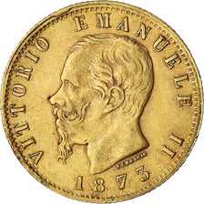 Moneta, Italia, Vittorio Emanuele II, 20 Lire, 1873, Milan, BB+, Oro, KM:10.3