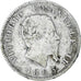 Moneda, Italia, Vittorio Emanuele II, Lira, 1863, Milan, BC+, Plata, KM:5a.1