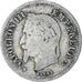 Moneda, Francia, Napoleon III, 20 Centimes, 1867, Strasbourg, BC, Plata