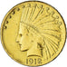 Vereinigte Staaten, Indian Head, $10, Eagle, 1912, San Francisco, S+, Gold