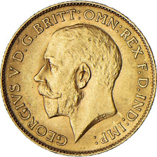 Münze, Großbritannien, George V, 1/2 Sovereign, 1911, London, VZ, Gold, KM:819