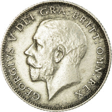 Münze, Großbritannien, George V, 6 Pence, 1922, VZ, Silber, KM:815a.1