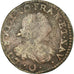 Moneta, Francia, Louis XIII, Double Tournois, 1639, Vallée du Rhône, MB, Rame