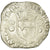 Moneda, Francia, Henri II, Douzain aux croissants, 1551, Saint Lô, BC+, Plata