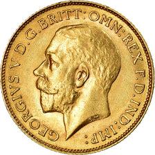 Münze, Großbritannien, George V, 1/2 Sovereign, 1913, VZ+, Gold, KM:819