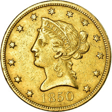 Moeda, Estados Unidos da América, Coronet Head, $10, Eagle, 1850, U.S. Mint